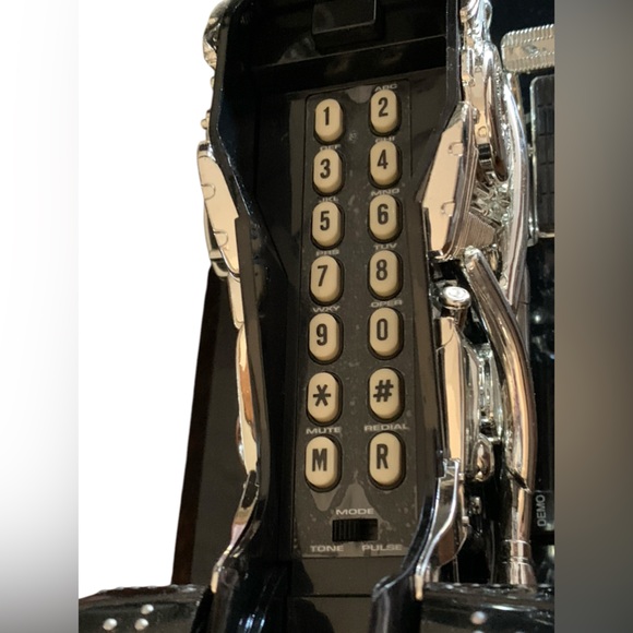 Telemania Black Motor Harley Davidson Telephone New In Box - Picture 7 of 14